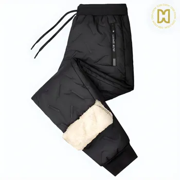 5_남성_캐주얼_패딩_바지_겨울_방한_밴딩_기모_팬츠