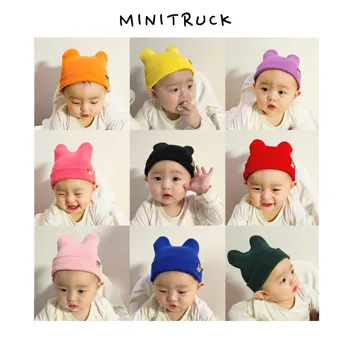 아기 모자 추천 미니트럭 신생아 뿔비니 곰돌이 모자