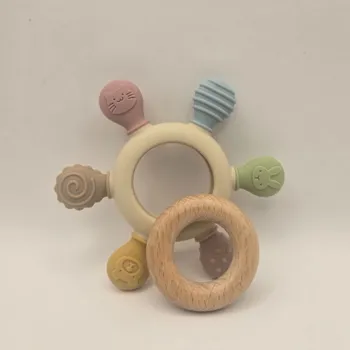 아기 치발기 추천 마마루 실리콘 나무링 치발기