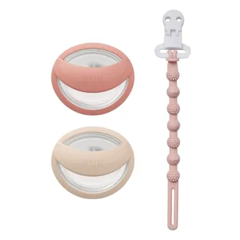 아기 젖꼭지 추천 누크 마미필 쪽쪽이 + 토트랩 홀더 (블러쉬&middot;핑크)