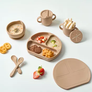 아기 식기세트 추천 어텀31 실리콘 식기 올인원 세트