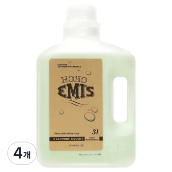 아기 세제 추천 호호에미 애플민트 라임 3L 4개